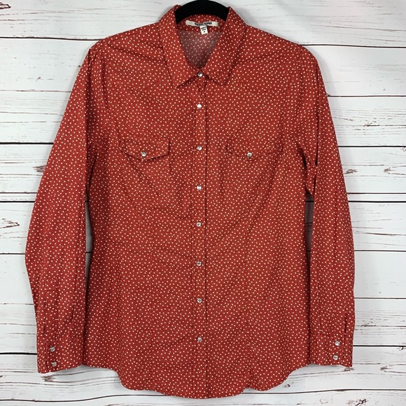 Daniel Rainn Tops - Daniel Rainn Blouse Pearl Snap Cotton 2 Pocket